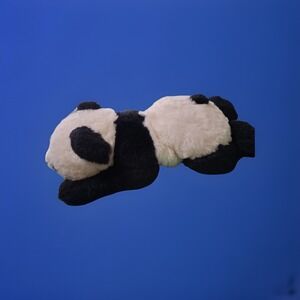 A&A 30" Panda Bear Laying Large Plush Stuffed Animal Toy Black White Bed Sitter